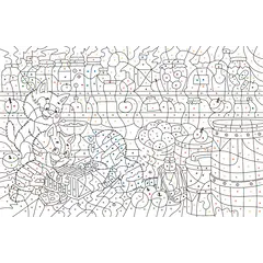 Детская книга "Зенюк. Про Федю, Васю и Тосю. Раскраска по номерам" - 297 руб. Серия: У нас в Котофеевке, Артикул: 5508017