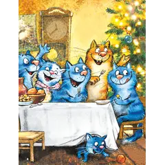 Детская книга "Зенюк. Круглый год в Котофеевке. Книга с наклейками" - 535 руб. Серия: У нас в Котофеевке, Артикул: 5508022