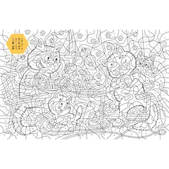 Детская книга "Зенюк. Времена года. Раскраска по номерам" - 309 руб. Серия: У нас в Котофеевке, Артикул: 5508018