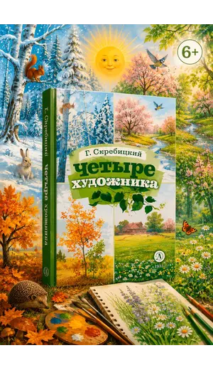 Детская книга "КзК Скребицкий. Четыре художника" - 429 руб. Серия: Книга за книгой , Артикул: 5400524