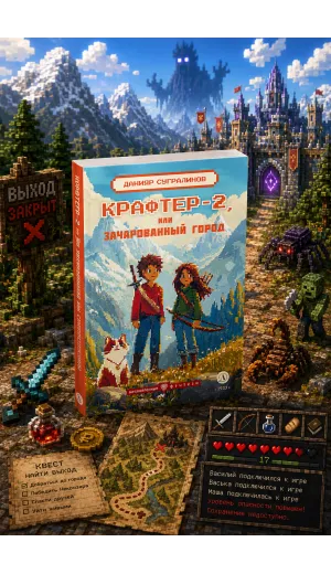 Детская книга "Сугралинов. Крафтер-2 или Зачарованный город" - 510 руб. Серия: Метавселенные фэнтези, Артикул: 5400730