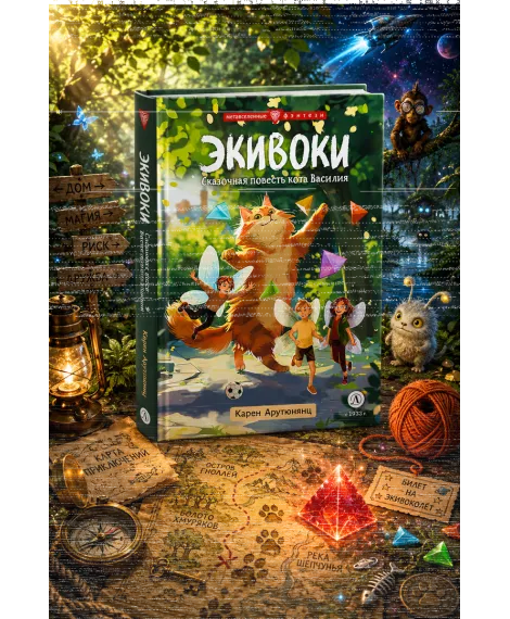Детская книга "Арутюнянц. Экивоки. Сказочная повесть кота Василия" - 490 руб. Серия: Метавселенные фэнтези, Артикул: 5400729