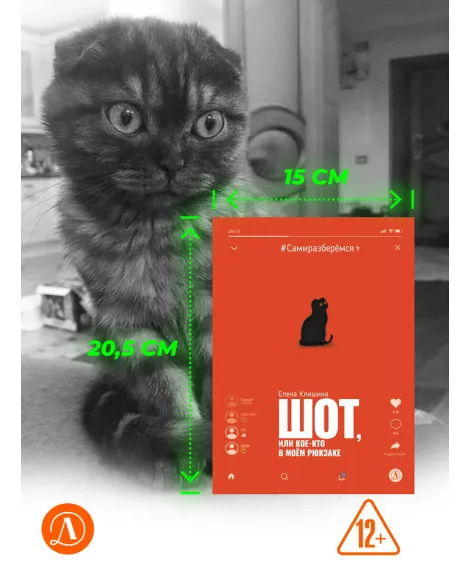Детская книга "Клишина. Шот, или Кое-кто в моем рюкзаке" - 610 руб. Серия: Сами разберемся!  , Артикул: 5400814