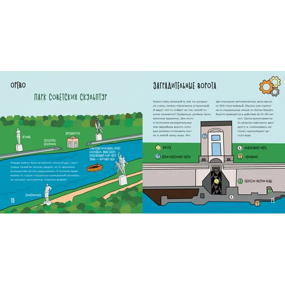 Детская книга "Дядичев. Канал имени Москвы. Детский путеводитель. Книга 2" - 858 руб. Серия: Графические путеводители, Артикул: 5340004