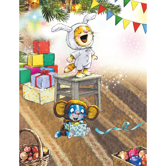 Детская книга "Зенюк. Круглый год в Котофеевке. Книга с наклейками" - 495 руб. Серия: Книжные новинки, Артикул: 5508022