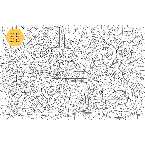 Детская книга "Зенюк. Времена года. Раскраска по номерам" - 297 руб. Серия: Книжные новинки, Артикул: 5508018