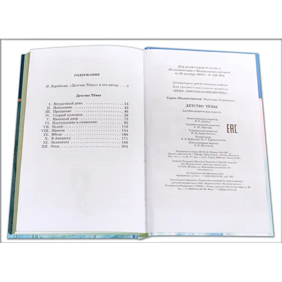 Детская книга "ШБ Гарин-Михайловский. Детство Темы" - 385 руб. Серия: Школьная библиотека, Артикул: 5200056