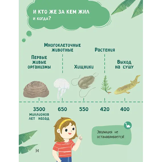 Детская книга "Лева и Лиза изучают эволюцию" - 440 руб. Серия: Лёва и Лиза в поисках ответов, Артикул: 5320002