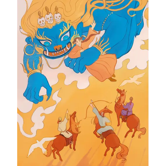 Детская книга "Калмыцкие сказки. Мангас и трое смелых братьев" - 475 руб. Серия: Дом сказок, Артикул: 5506019