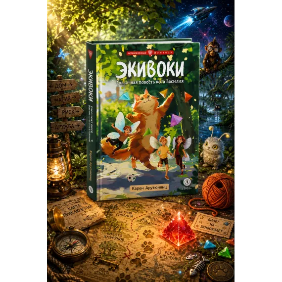 Детская книга "Арутюнянц. Экивоки. Сказочная повесть кота Василия" - 490 руб. Серия: Метавселенные фэнтези, Артикул: 5400729